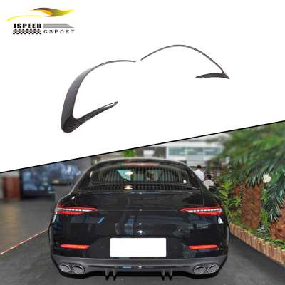 Carbon Fiber Rear Bumper Fins for Mercedes Benz AMG GT 43 50 53 Sedan 4-Door 2019-2020