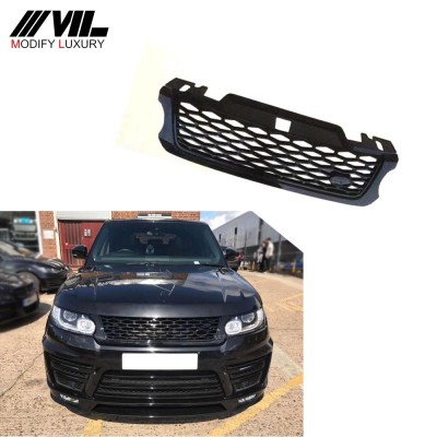 ABS SPORT Front Grill Grille Top Quality 1 Set Car Styling 2014-2017 Front Mesh Grill Black for Range Rover