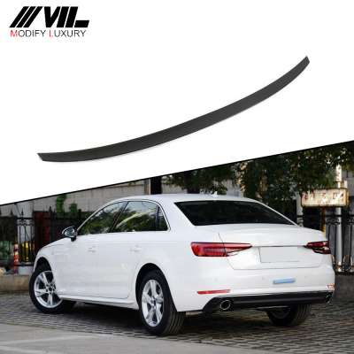 for 2017-2019 Audi A4 S4 B9 Carbon Fiber Rear Spoiler Sedan 4-Door